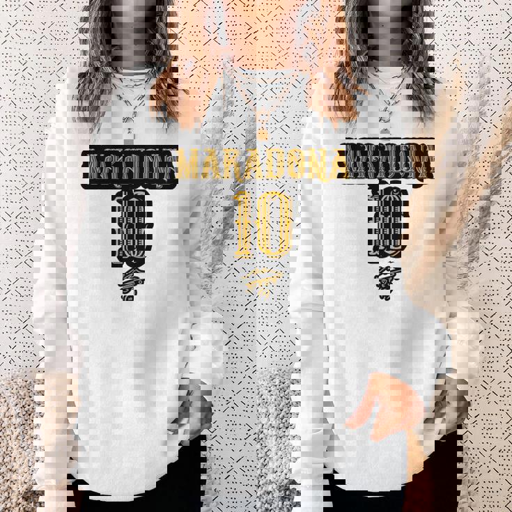 マラドーナ 10 長袖tシャツ スウェットシャツ 彼女への贈り物