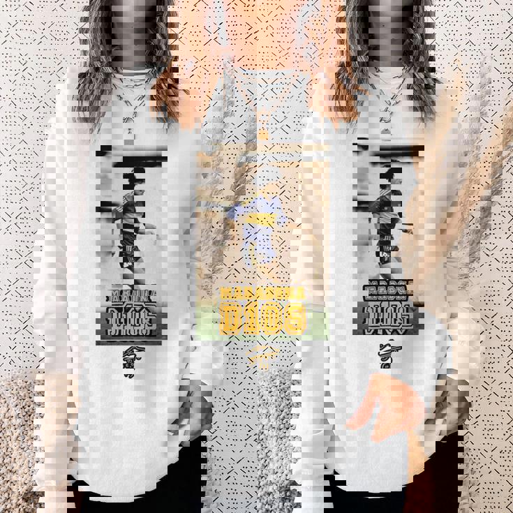 マラドーナ ボカ ランニング 長袖tシャツ スウェットシャツ 彼女への贈り物