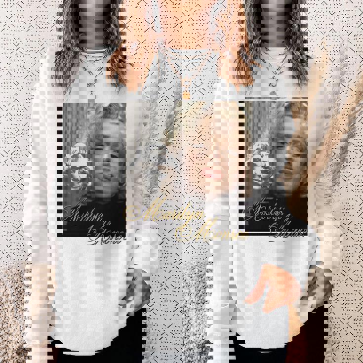 マリリンモンロー_004 長袖tシャツ スウェットシャツ 彼女への贈り物