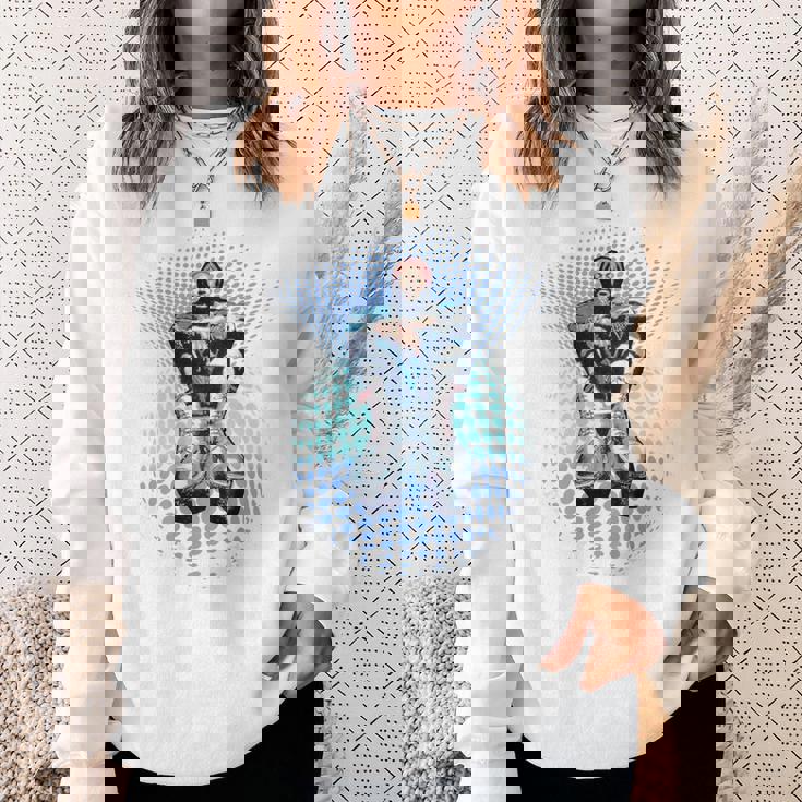 マービンゲイ_002_Back Printed スウェットシャツ 彼女への贈り物