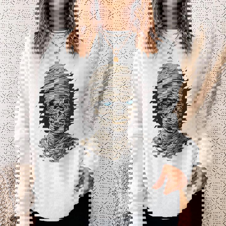 ミイラ コスチューム ハロウィン 不気味なアート ミイラ スウェットシャツ 彼女への贈り物