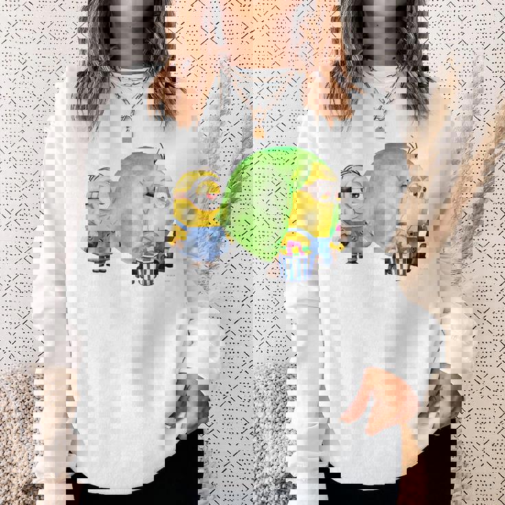 ミニオン Water Colorballoongum Green スウェットシャツ 彼女への贈り物