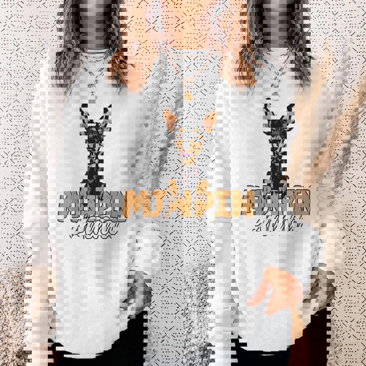 ミニピン ママ かわいい ミニチュア ピンシャー 犬 ママ ミニピン マザー スウェットシャツ 彼女への贈り物