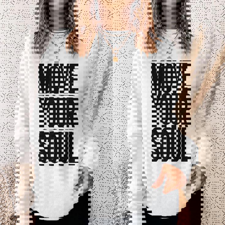 ムーブユアソウル モチベーション インスピレーション スウェットシャツ 彼女への贈り物