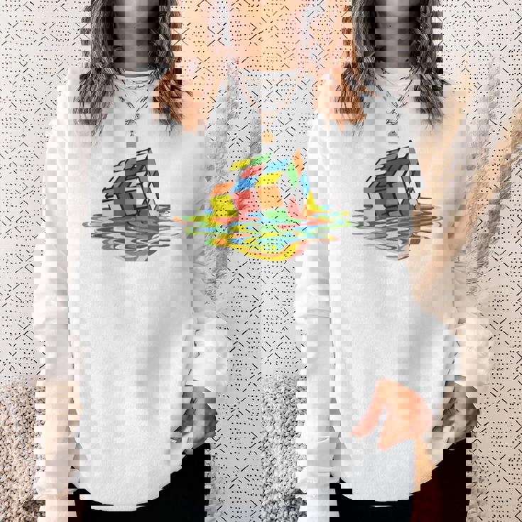 メルティング ルービックキューブ スウェットシャツ 彼女への贈り物