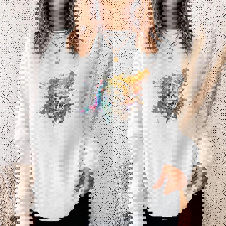 モダンビットコインアート Hodl Btc Btcアート カラフルなビットコイン スウェットシャツ 彼女への贈り物