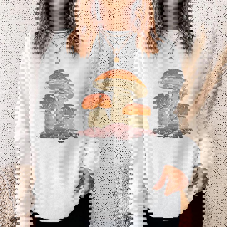 モレル茸 長袖tシャツ スウェットシャツ 彼女への贈り物