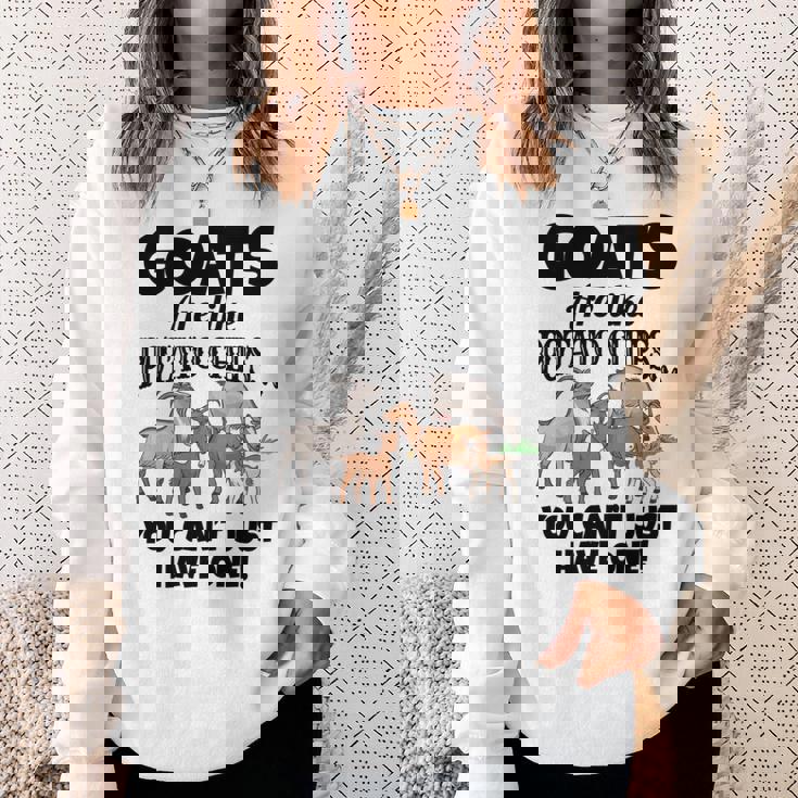 ヤギの恋人たちのためのヤギシャツ 農場アパレル ミームパンファニーヤギ 長袖tシャツ スウェットシャツ 彼女への贈り物