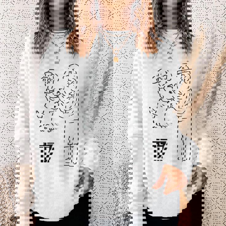 ユニフォーム風 応援 野球 Decoy Dekopin デコピン かわいい犬 Kooikerhondje スウェットシャツ 彼女への贈り物