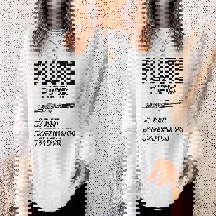 ユーモラスなフルート 愛好家 ステートメント皮肉なフルート 面白い スウェットシャツ 彼女への贈り物