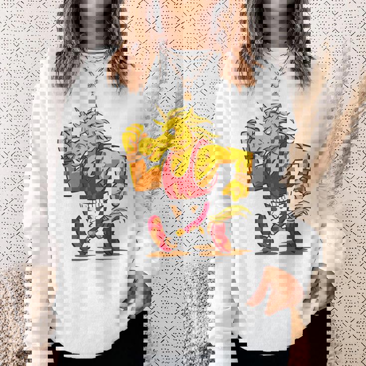 ランニング フィットネス スポーティ ユニコーン スウェットシャツ 彼女への贈り物