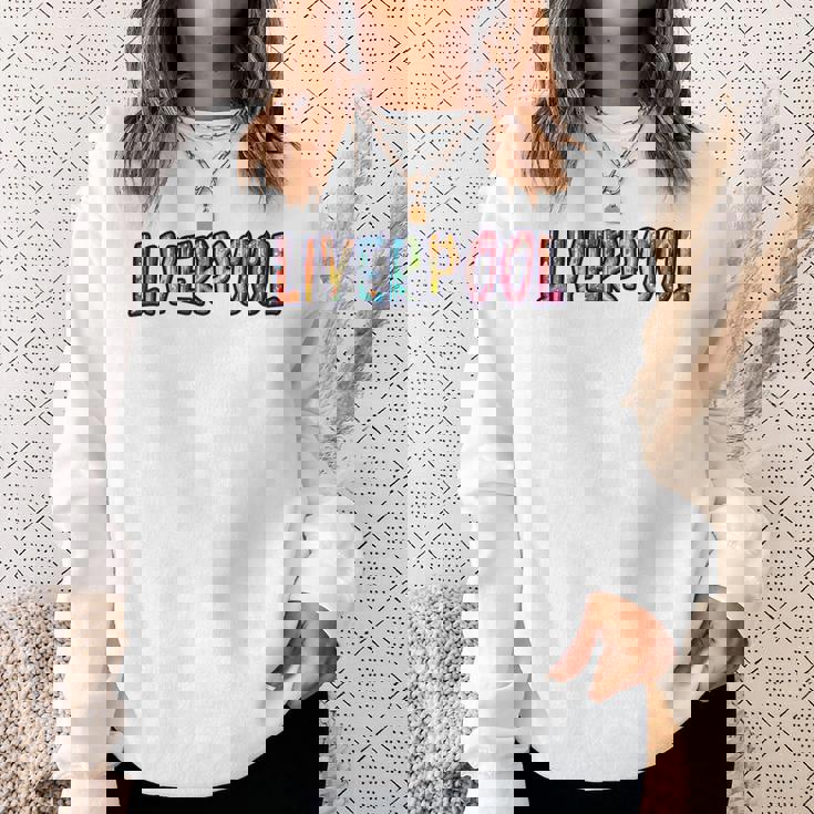 リバプールイングランド リバプールグラフィック スウェットシャツ 彼女への贈り物