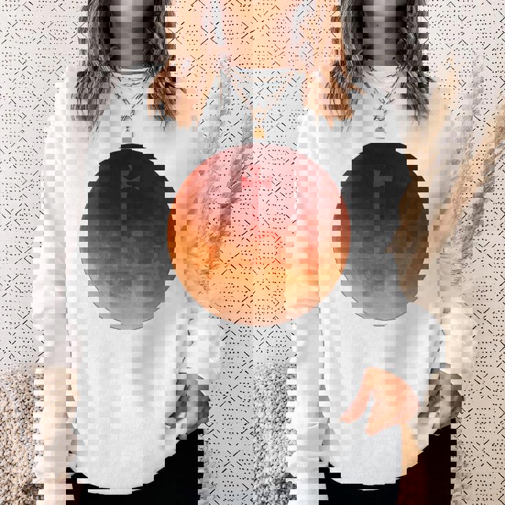 リリス シギル 月 血 鬼 長袖tシャツ スウェットシャツ 彼女への贈り物