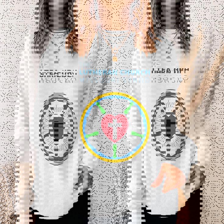 ルーテル教会 ミズーリ州会議 Lcms ローズシールロゴ スウェットシャツ 彼女への贈り物