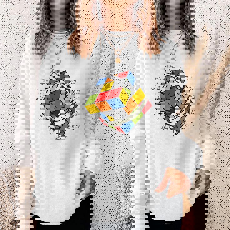 ルービックキューブ ルービックキューブ マジックキューブ レトロ ルービ ヴィンテージ オタク スウェットシャツ 彼女への贈り物