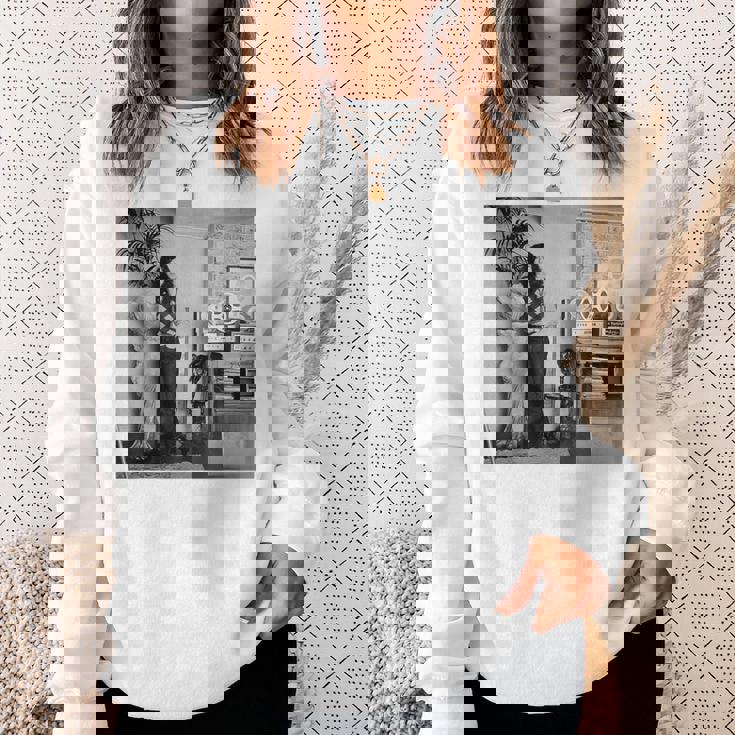 レッド・ツェッペリンのギタリスト、ジミー・ペイジ 1970 スウェットシャツ 彼女への贈り物