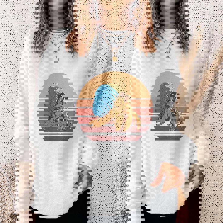 レトロ I Travel Toee ヤドカリ ヴィンテージ ヤドカリ 好き 長袖tシャツ スウェットシャツ 彼女への贈り物