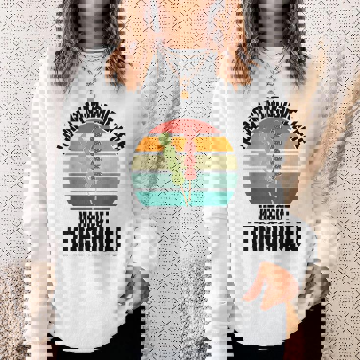 レトロタングル「Tanghuluなしでは人生は想像できない」 スウェットシャツ 彼女への贈り物