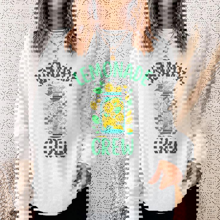 レモネードスタンドシャツ クルーとボス レモンジュース サマーイエロー スウェットシャツ 彼女への贈り物