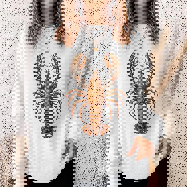 ロブスター ヒョウ ザリガニ ケイジャンフェスティバル 美学 長袖tシャツ スウェットシャツ 彼女への贈り物