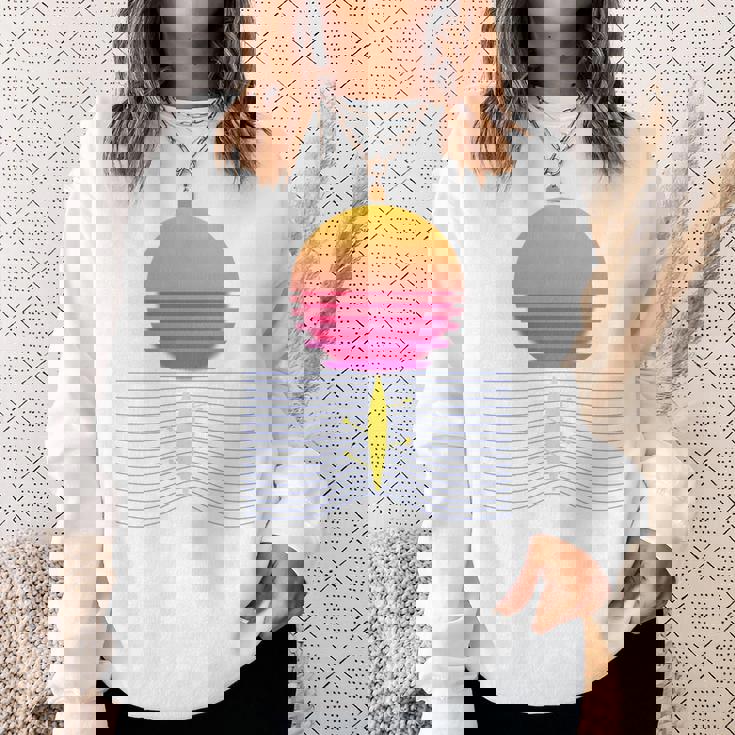 ローイング レトロ サンセット I チーム ローイング ボート ローイング スポーツ 長袖tシャツ スウェットシャツ 彼女への贈り物