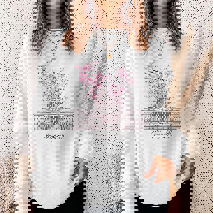 ワシントンdcキャピトルビル桜 スウェットシャツ 彼女への贈り物