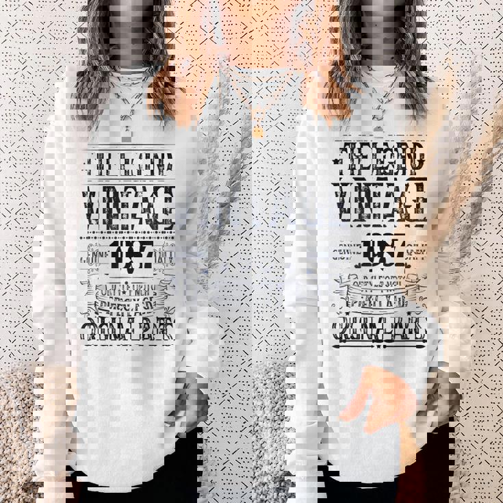 ヴィンテージ 1987 メンズ 限定版 Bday 1987 誕生日 スウェットシャツ 彼女への贈り物