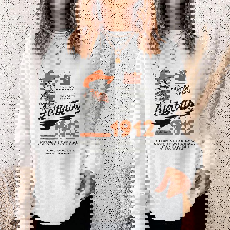 ヴィンテージ Pendleton オレゴン・バッカルーズ 廃止野球ボール スウェットシャツ 彼女への贈り物