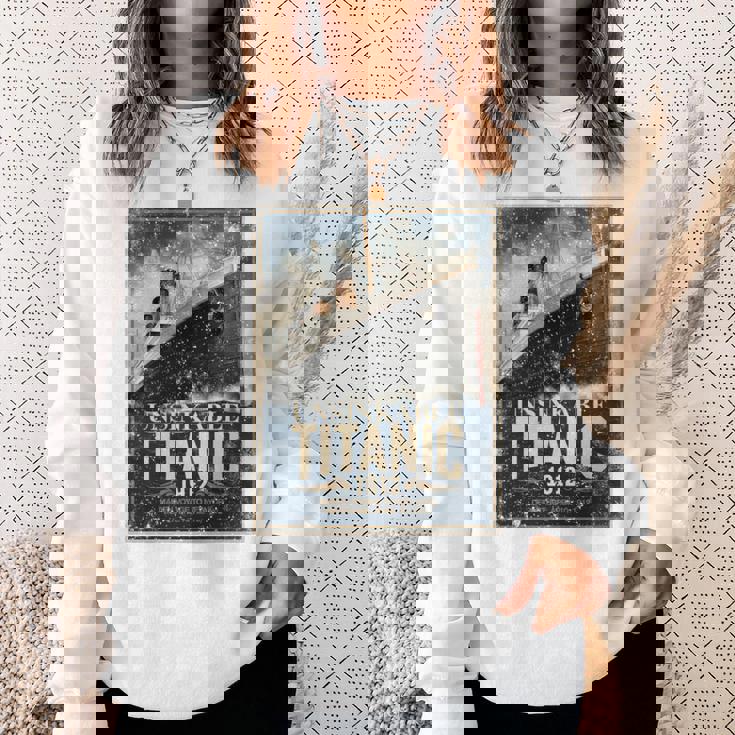 ヴィンテージ Rms タイタニック 1912 クルーズ歴史ポスター 記念品 長袖tシャツ スウェットシャツ 彼女への贈り物