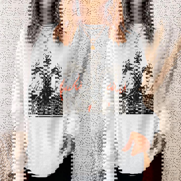 ヴィンテージ ドラゴンキング ギドラ アート サンセット 日本人 キッズ メンズ スウェットシャツ 彼女への贈り物