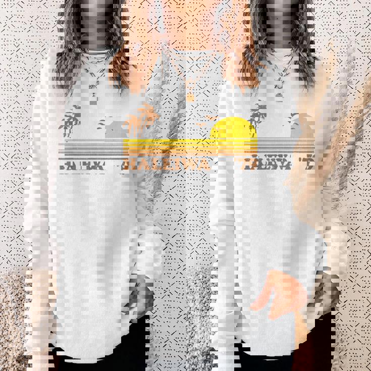 ヴィンテージ ハレイワ ハワイ ノースショア ビーチ レトロ サンセット 70年代 スウェットシャツ 彼女への贈り物