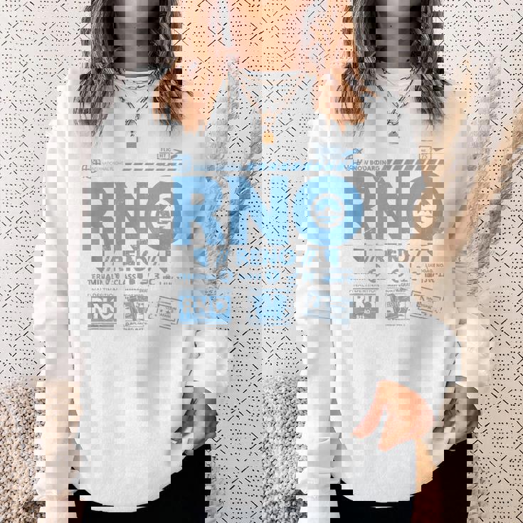 ヴィンテージ リノ Rno 空港コード トラベル デイ レトロ タグ ネバダ スウェットシャツ 彼女への贈り物