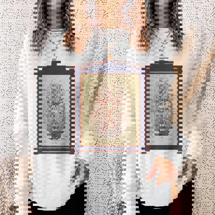 ヴィンテージ 人間の脳 解剖図 スウェットシャツ 彼女への贈り物