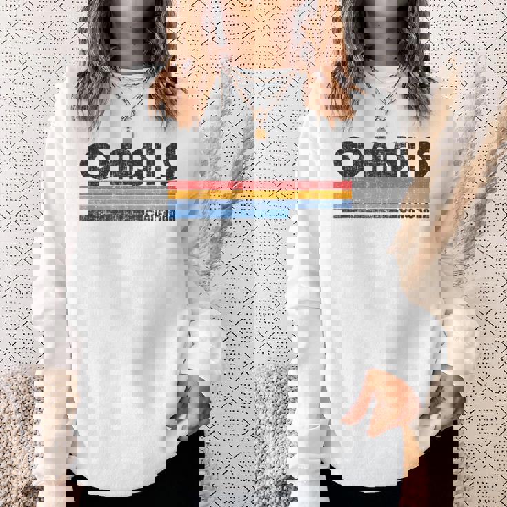 ヴィンテージ70年代80年代スタイルオアシス、Ca スウェットシャツ 彼女への贈り物