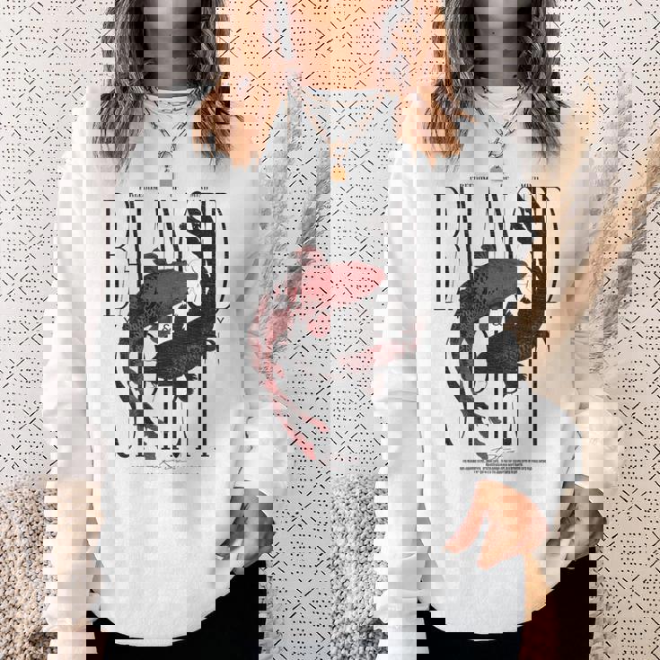 ヴィンテージグラフィティ錦鯉魚バックプリント鯉鯉 スウェットシャツ 彼女への贈り物