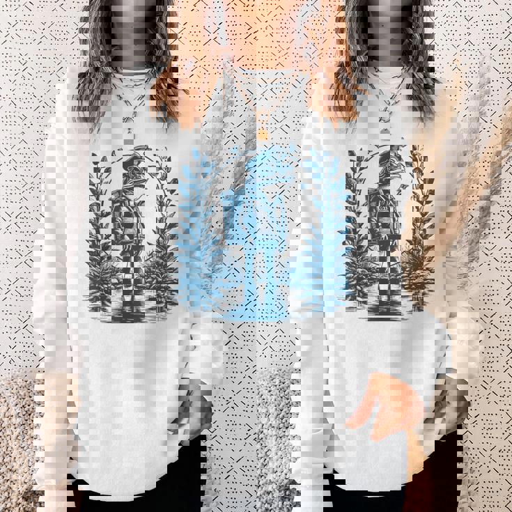 ヴィンテージスタイルの「郵便配達員カエル」 スウェットシャツ 彼女への贈り物