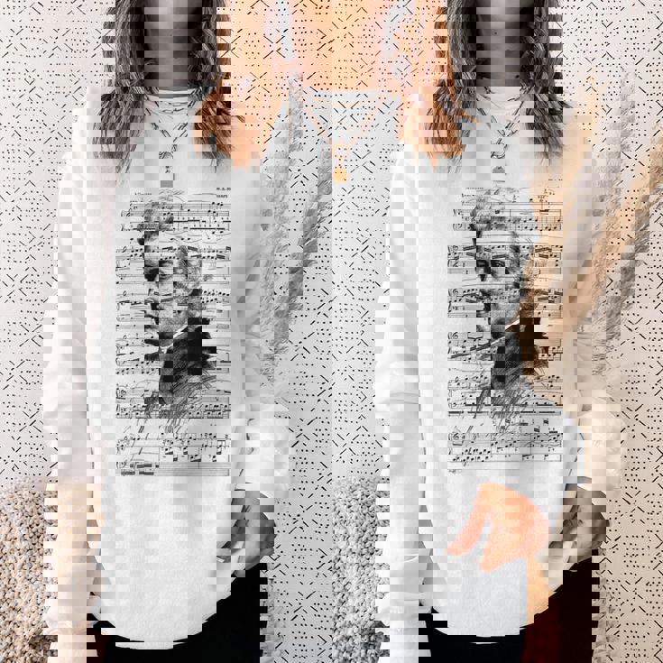 ヴォルフガング・アマデウス・モーツァルト 作曲家 ピアニスト モーツァルト 楽譜 スウェットシャツ 彼女への贈り物