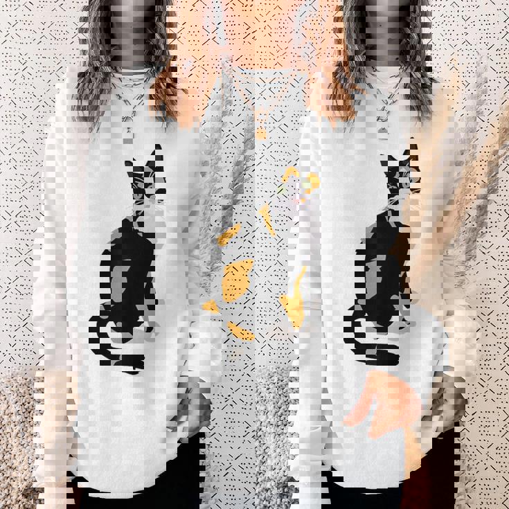 三毛猫ポートレート かわいい三毛猫 三毛猫好き スウェットシャツ 彼女への贈り物