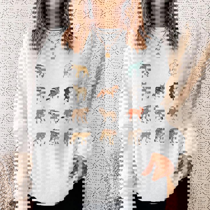 世界のオオカミ 長袖tシャツ スウェットシャツ 彼女への贈り物