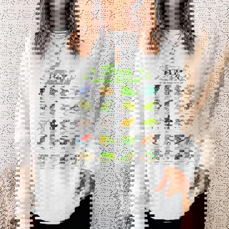 世界のカエル カエル スウェットシャツ 彼女への贈り物