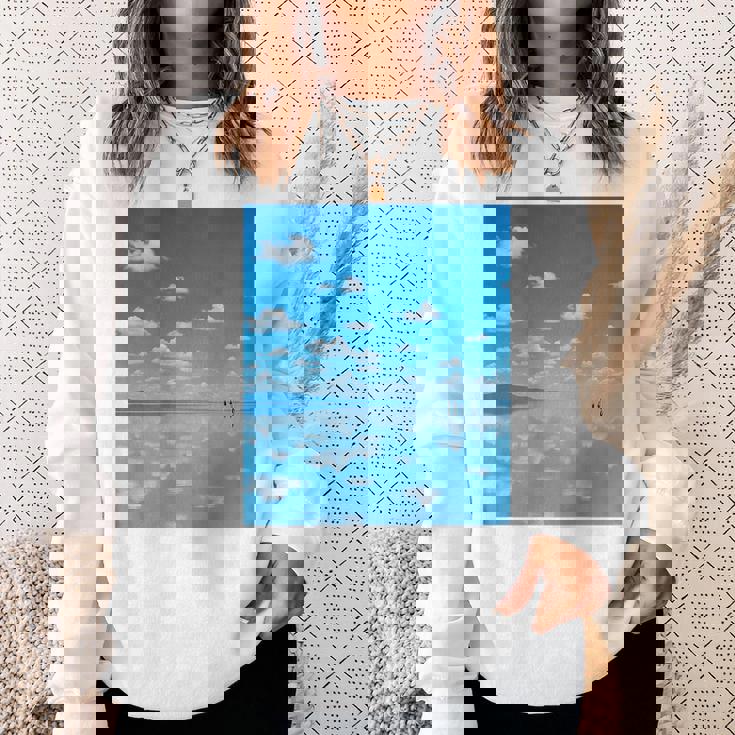 世界一美しい鏡張りの風景 スウェットシャツ 彼女への贈り物