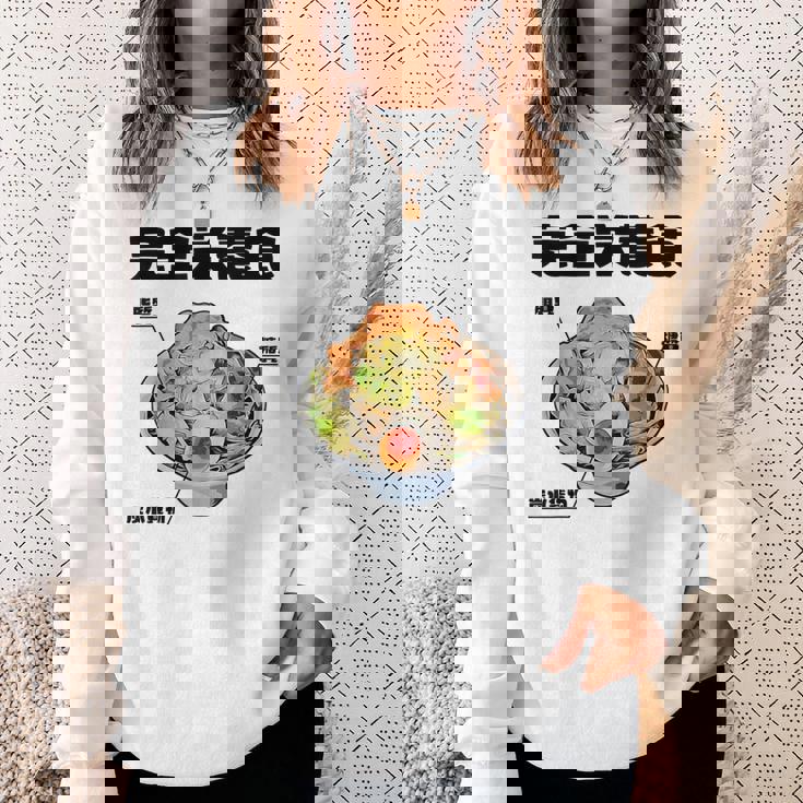 おもしろ 二郎系 イラスト ラーメン好きの人のカロリー肯定 スウェットシャツ 彼女への贈り物