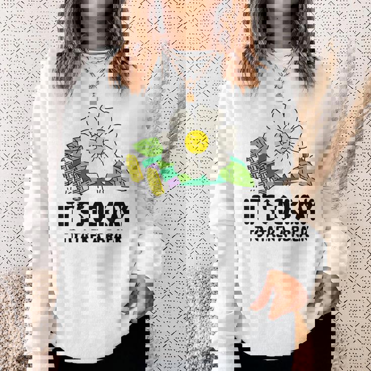 休憩しても大丈夫 スウェットシャツ 彼女への贈り物