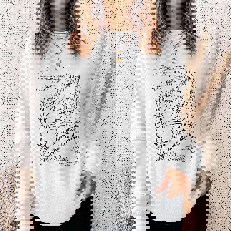 作曲家シグネチャー バッハベートーヴェン・マーラー モーツァルト・ロッシーニ スウェットシャツ 彼女への贈り物