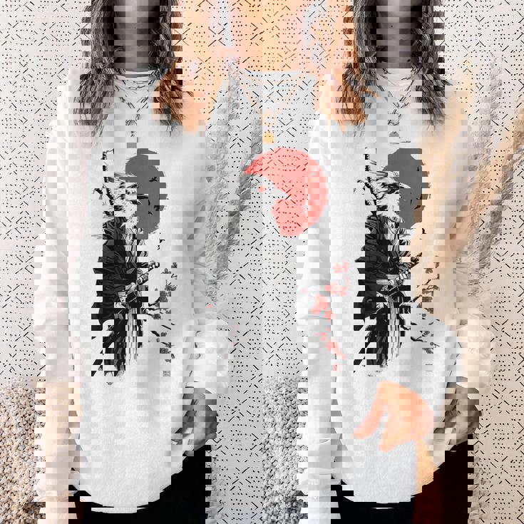 侍戦士 鳥 日本 アニメ グラフィックデザイン スウェットシャツ 彼女への贈り物