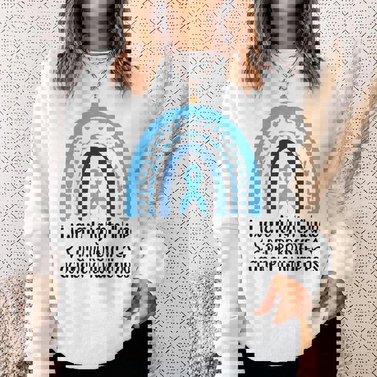 前立腺がん啓発 ライトブルー アーチ スウェットシャツ 彼女への贈り物