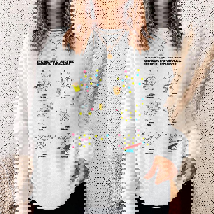 化学は素晴らしいです。面白いカワイイ化学分子 スウェットシャツ 彼女への贈り物