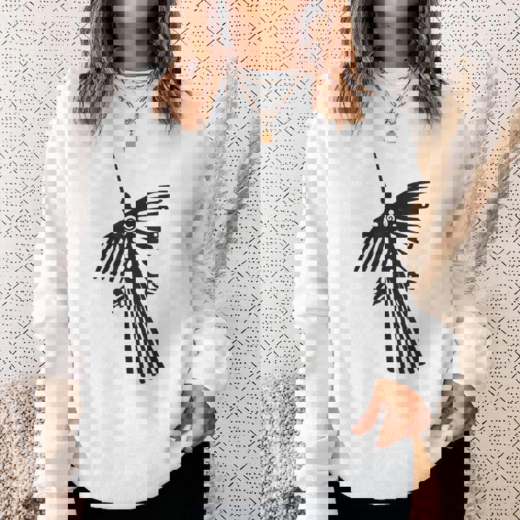 南米のペルーナスカラインハチドリコンドルのシルエット。 スウェットシャツ 彼女への贈り物