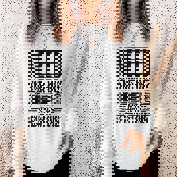 受付係の受付秘書に聞いて欲しいもの スウェットシャツ 彼女への贈り物