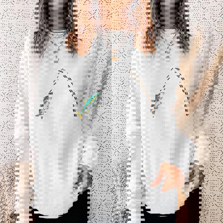 右往左往 さお うお おもしろデザイン 長袖tシャツ スウェットシャツ 彼女への贈り物